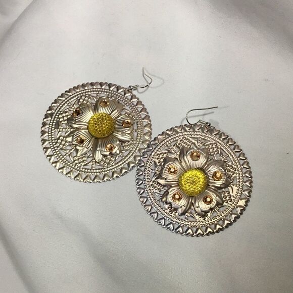 Large Mosaic Gemstone Dangles (UC3) - Picture 1 of 5